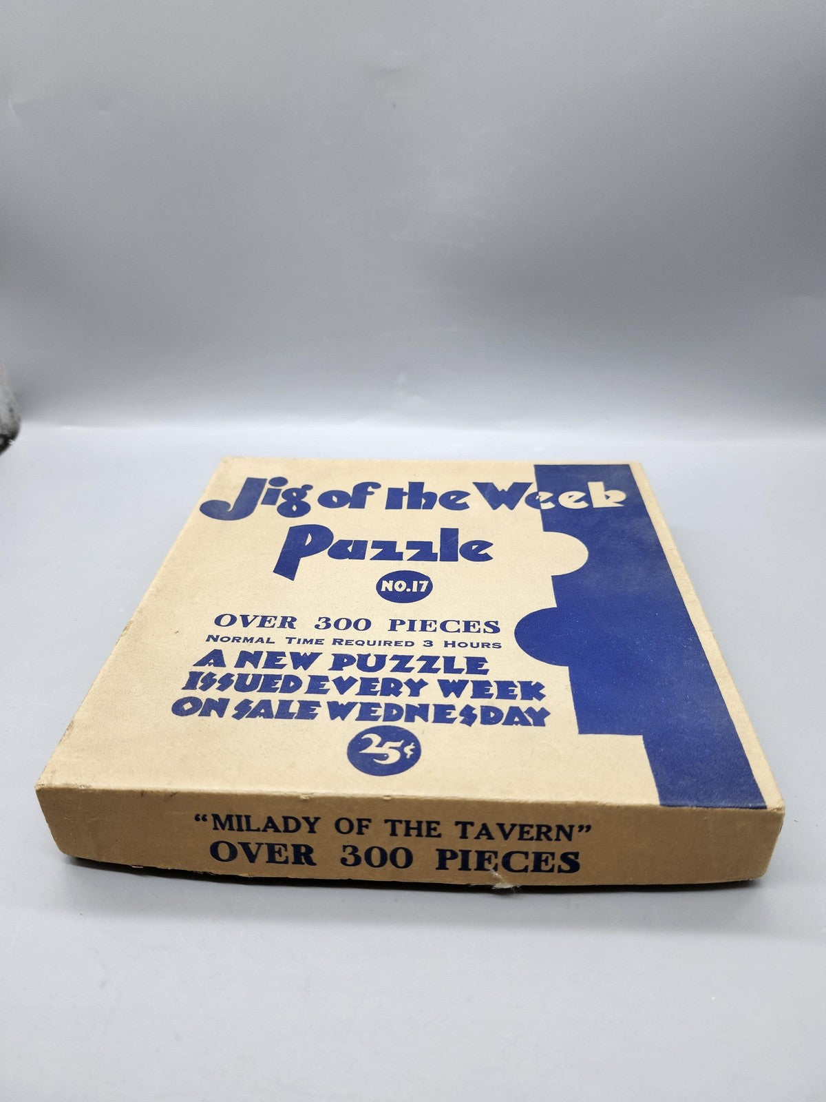 Vintage Jig Of The Week Milady Of The Tavern Puzzle Over 300 Pieces Cardboard