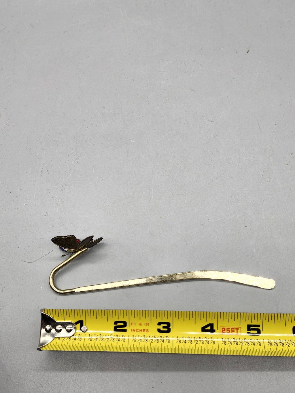 Cloisonne Enamel Butterfly Bookmark Decorative Hook Multicolor Animal Print