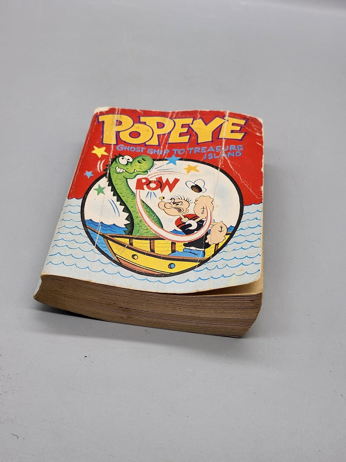 Vintage 1967 Popeye Ghost Ship To Treasure Island Whitman Big Little Book PB