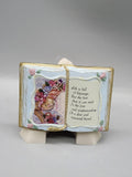 Paula Friendship Plaque Small Multicolor Book Magnet Stand Inspirational Decor