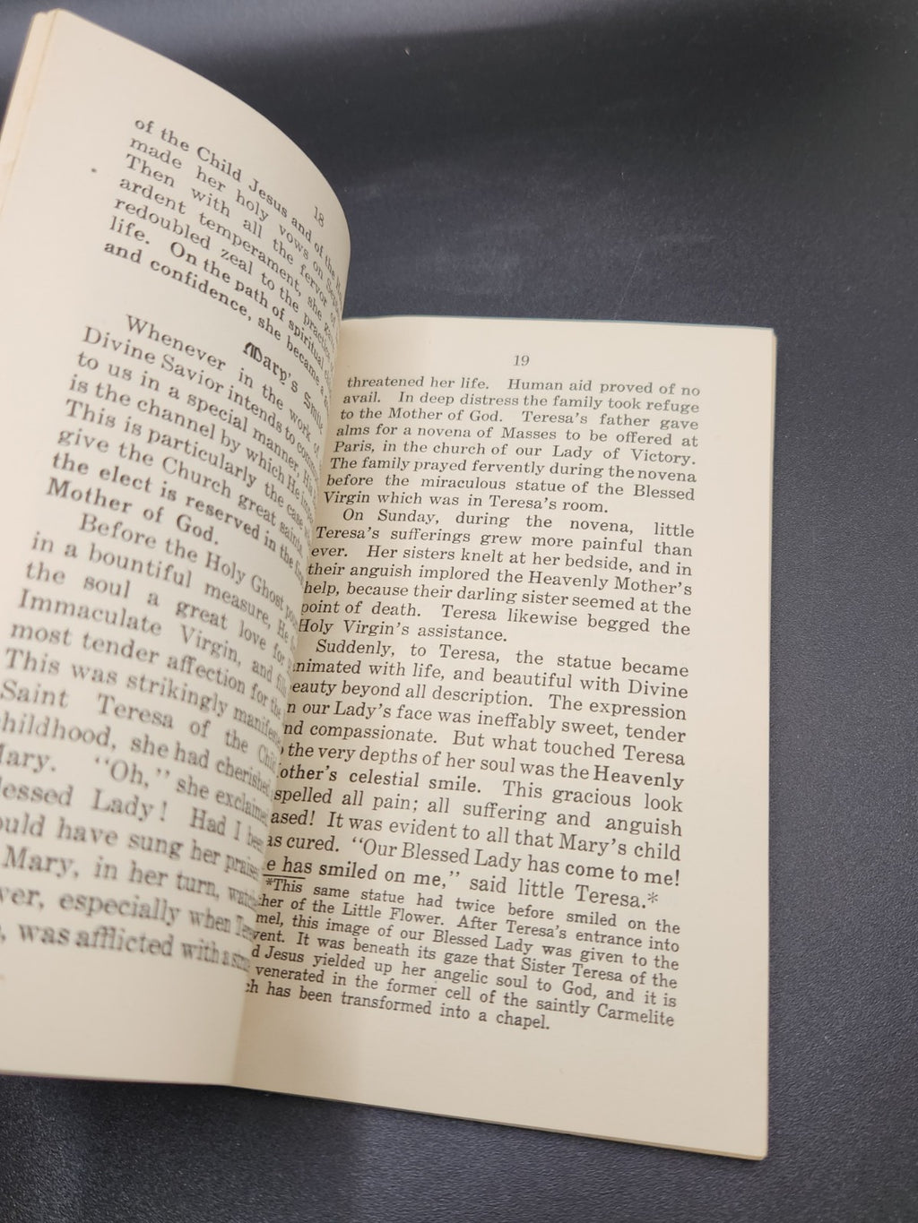 Vintage 1925 “Saint Teresa of the Child Jesus” Catholic Devotional Booklet