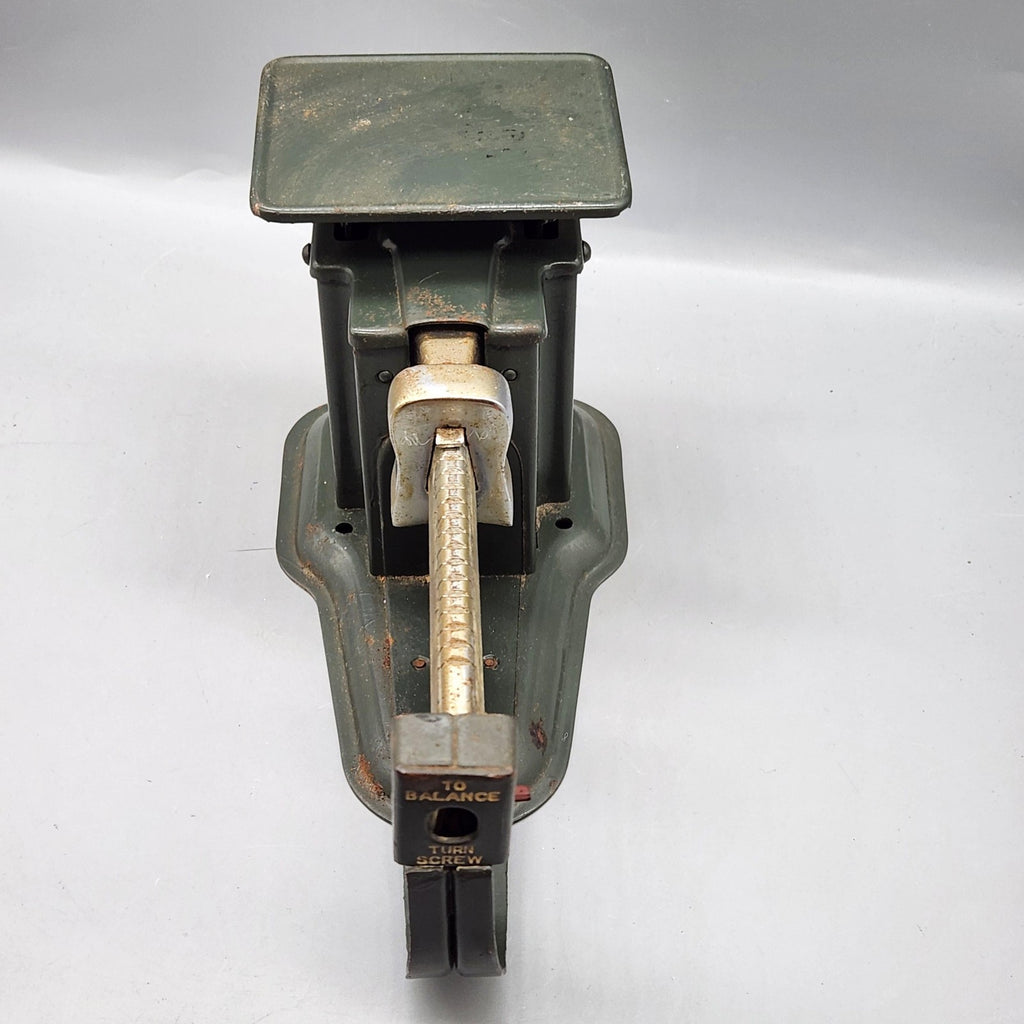 Vintage Triner Air Mail Accuracy Scale Green Metal Postal Balance Chicago USA