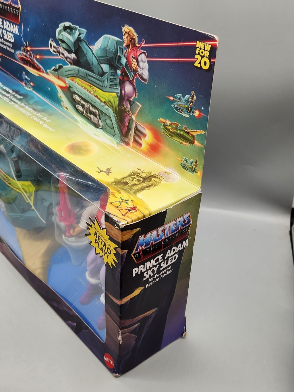 Masters of the Universe Prince Adam Sky Sled Mattel MOTU Vehicle Figure Set NEW