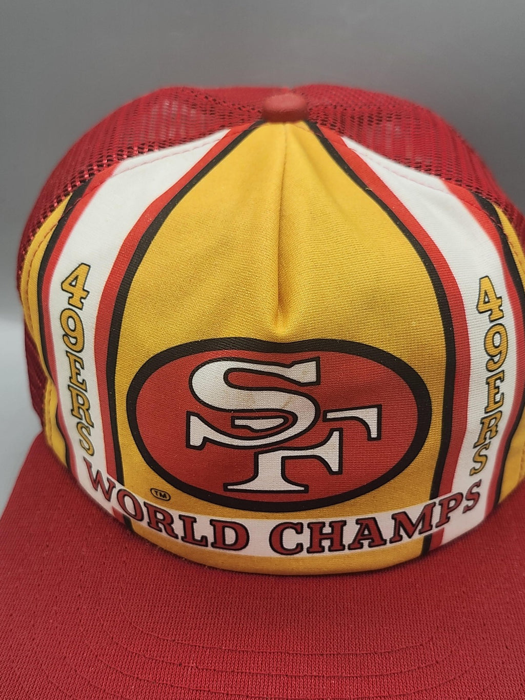 Vintage San Francisco 49ers Hat Cap Snap Back NFL Champs One Size New Era Red
