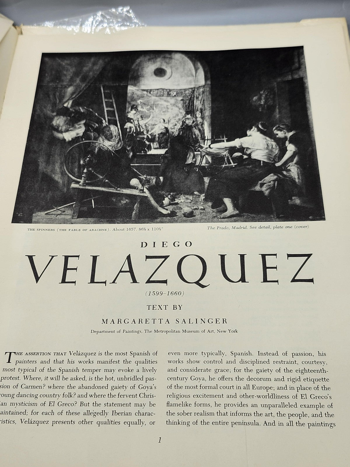 Vintage Velazquez Diego Velazquez Margaretta Salinger PB 16 Art Prints 1954 USA