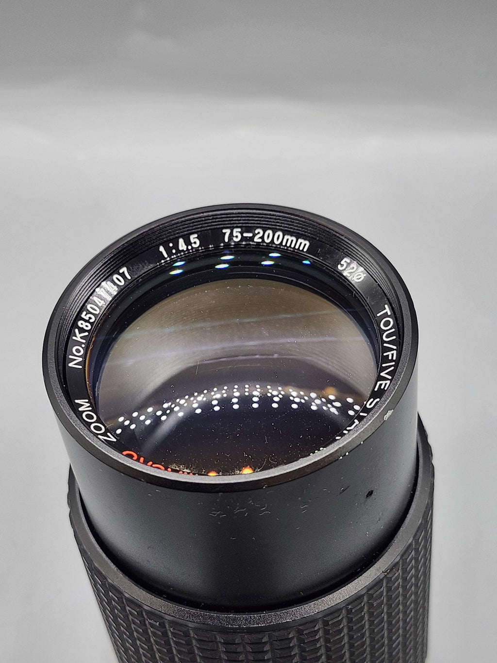 Vintage TOU/FIVE STAR 75-200mm F/4.5 MC Auto Macro Zoom Lens Pentax K Japan
