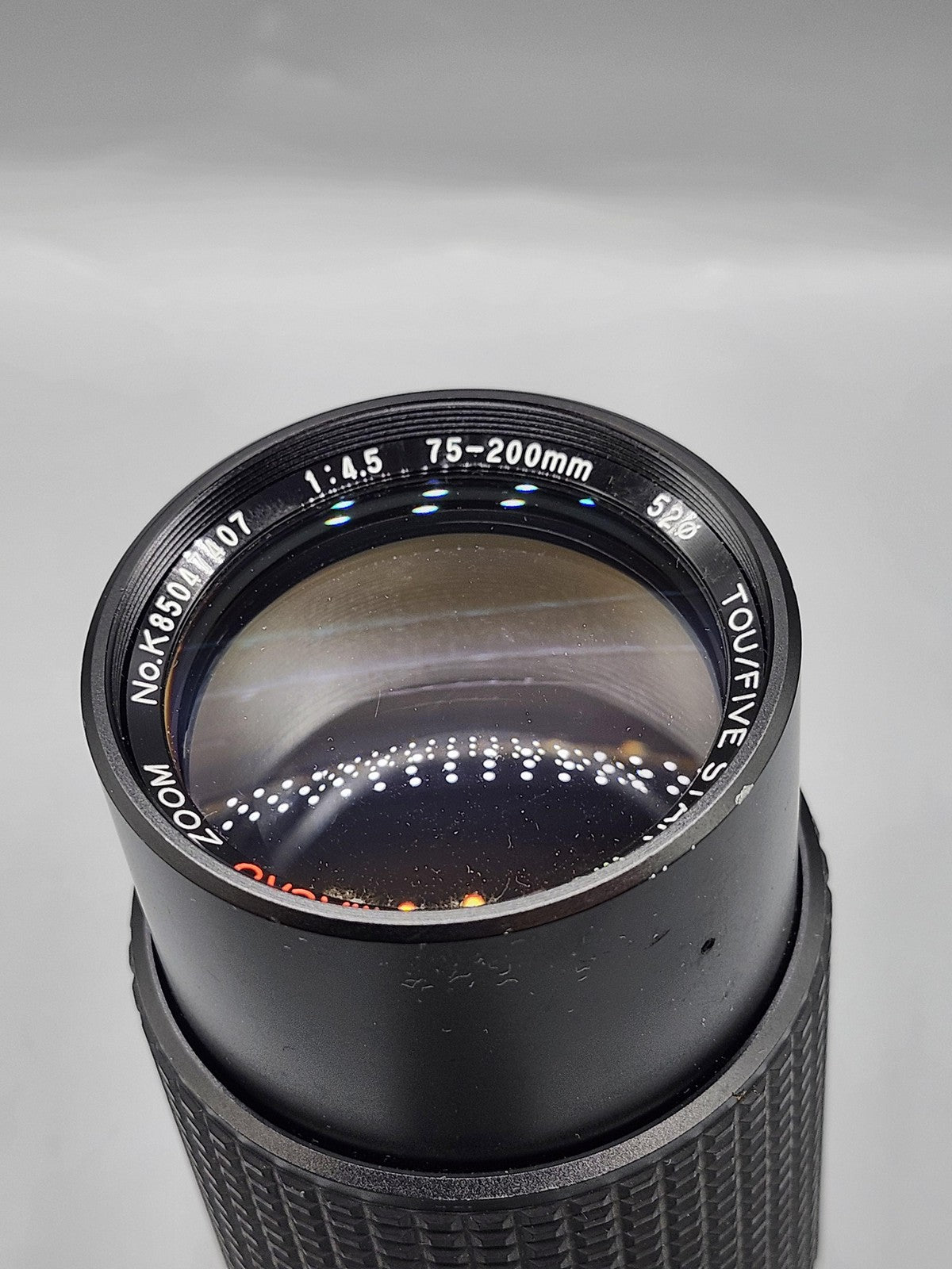 Vintage TOU/FIVE STAR 75-200mm F/4.5 MC Auto Macro Zoom Lens Pentax K Japan