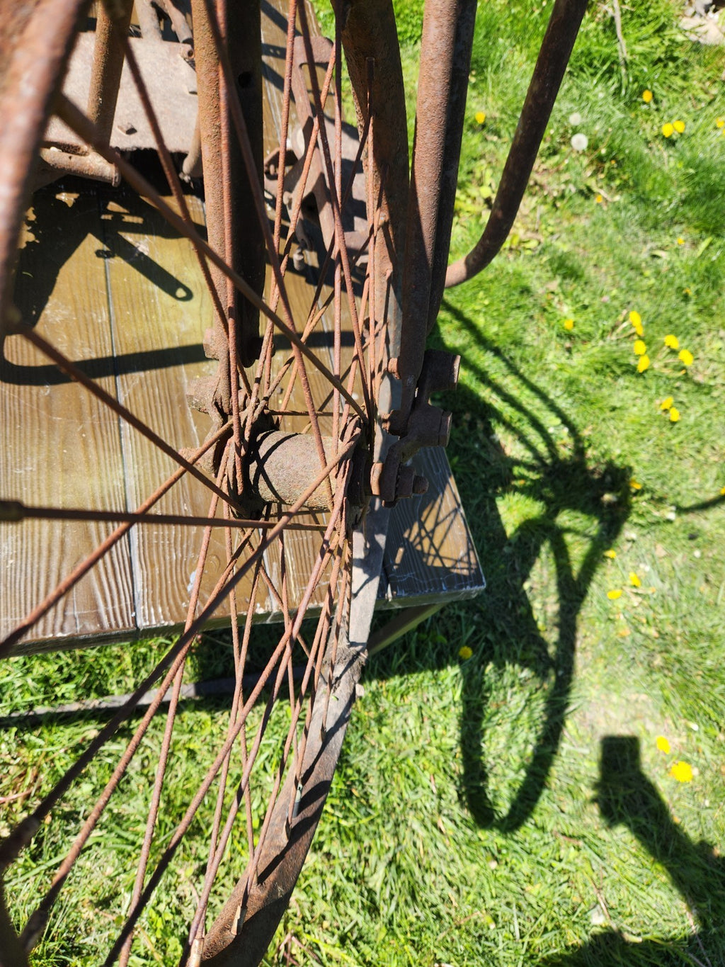 Antique SIMPLEX Early Motorcycle /  Bicycle Frame Springer Fork  Project 1930S