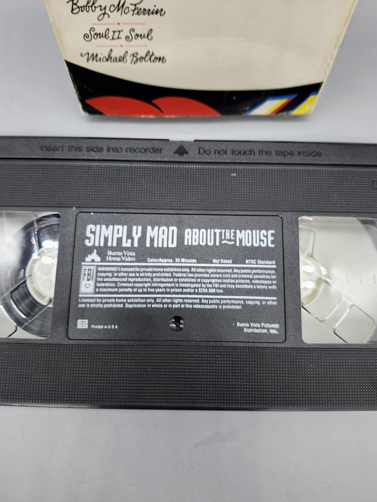 Vintage Simply Mad About The Mouse VHS Buena Vista Disney Music NTSC USA Video