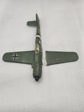Vintage German WW2 Fighter Plane Diecast Airplane Toy Small Green Parts Repair
