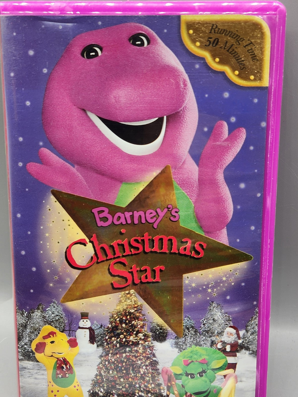 Barney’s Christmas Star VHS 2002 HIT Entertainment Holiday Movie Tested Kids...