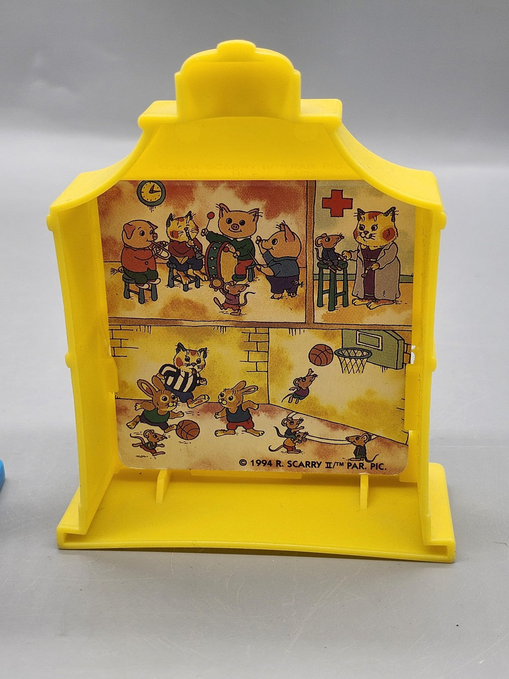 Vintage 1994 Richard Scarry Post Office School Toy Buildings Lot 2 Mini Plastic