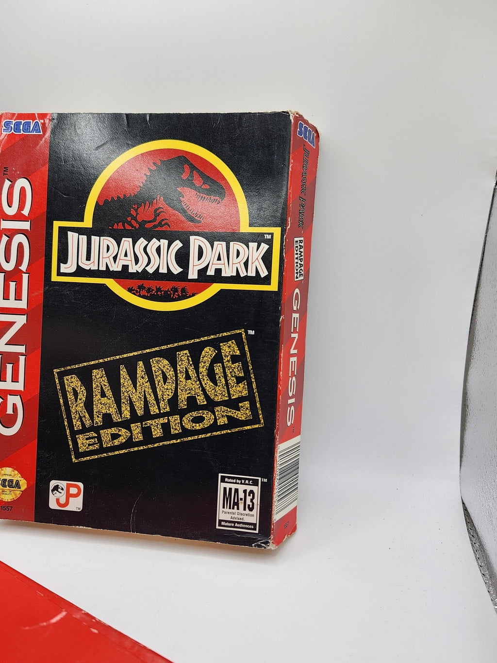 Jurassic Park Rampage Edition Sega Genesis Game Cart Box MA-13 NTSC-U/C 1994