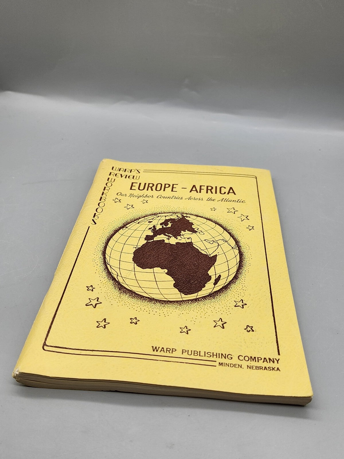 Vintage Europe-Africa Workbook Arco Yellow PB School Geography Warp USA 1959