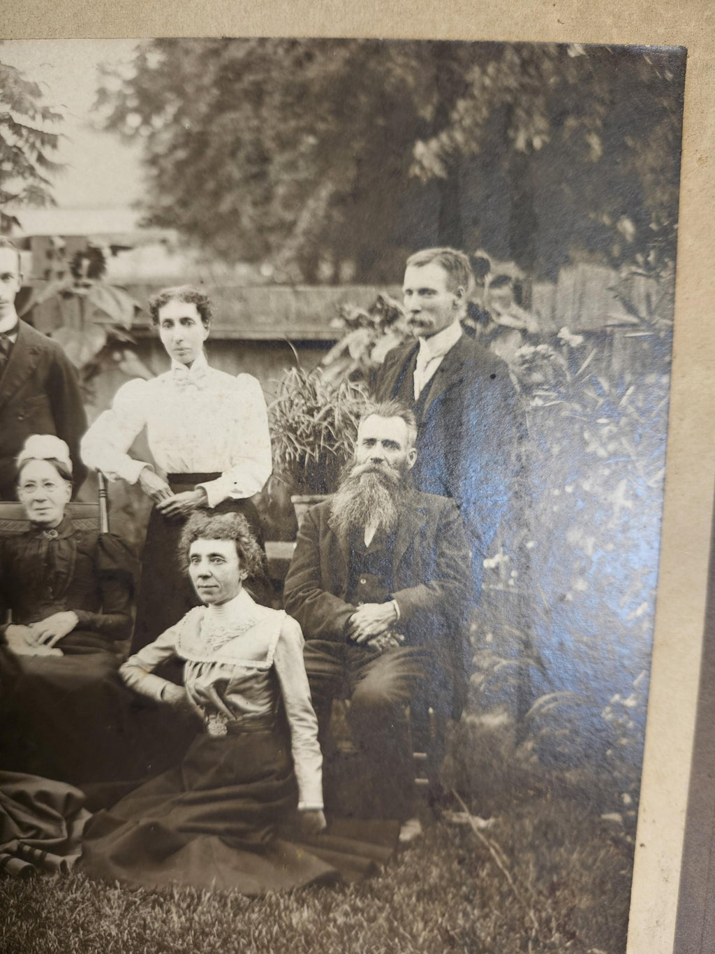 Vintage Milne Toronto Cabinet Card Macnitties Family 8x10 Sepia Photo Canada