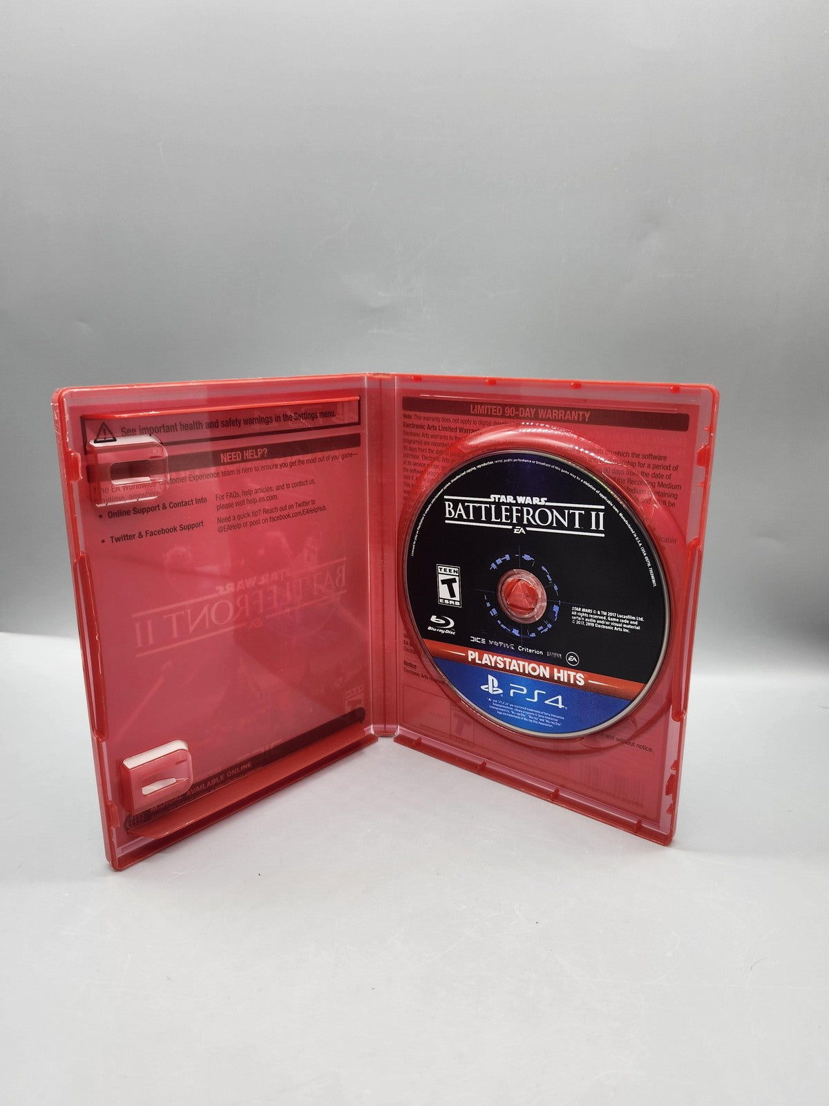 Star Wars Battlefront II PlayStation 4 PS4 Game T EA PlayStation Hits Red Case