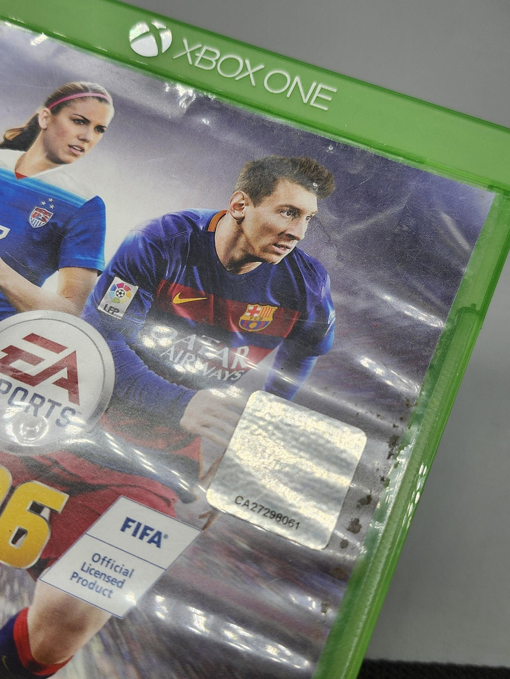 FIFA 16 Microsoft Xbox One Game Disc Case EA Sports NTSC-U/C 2015 E Soccer
