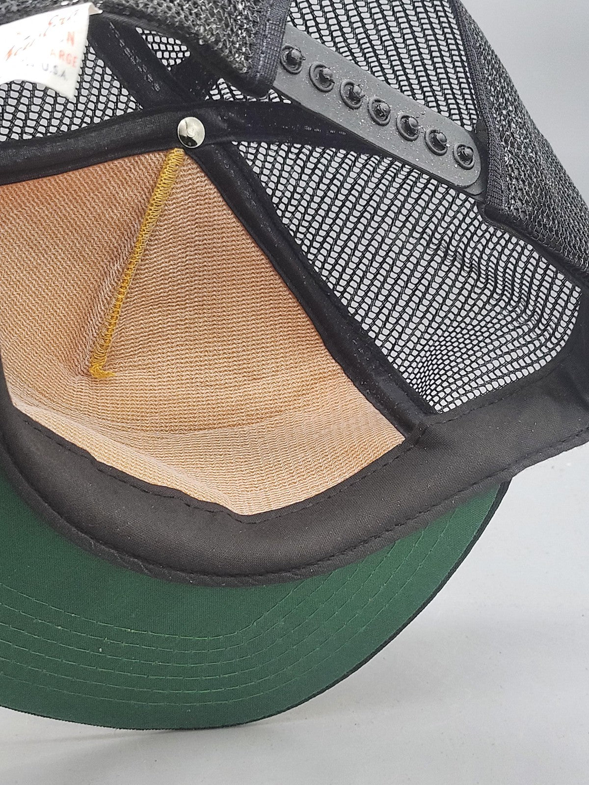 Vintage New Era Super Valu Hat Cap Snap Back Mens One Size Yellow Trucker 80s