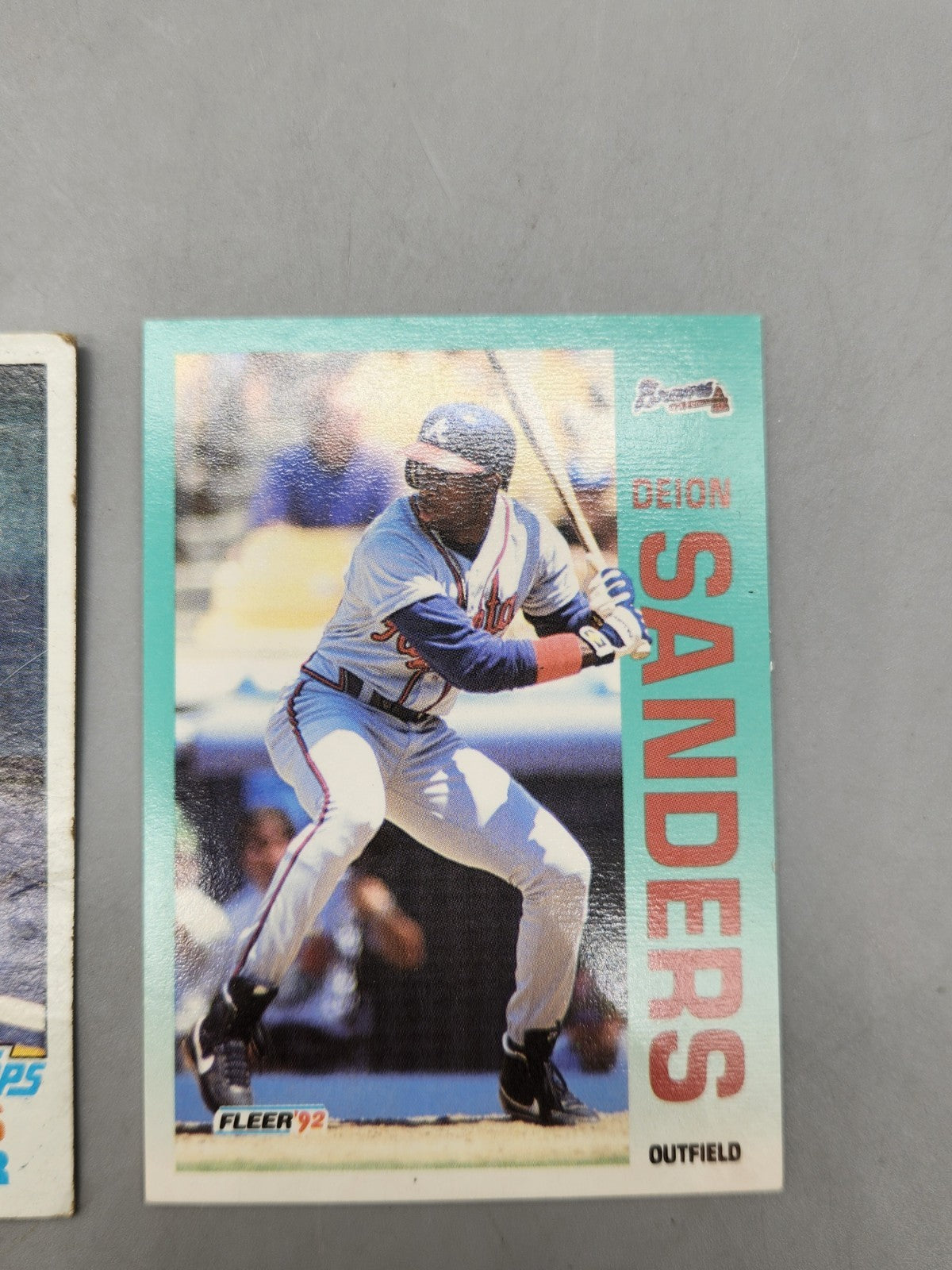 Deion Sanders Baseball Card Lot Fleer 1992 Dusty Baker Dan Meyer Vintage MLB...