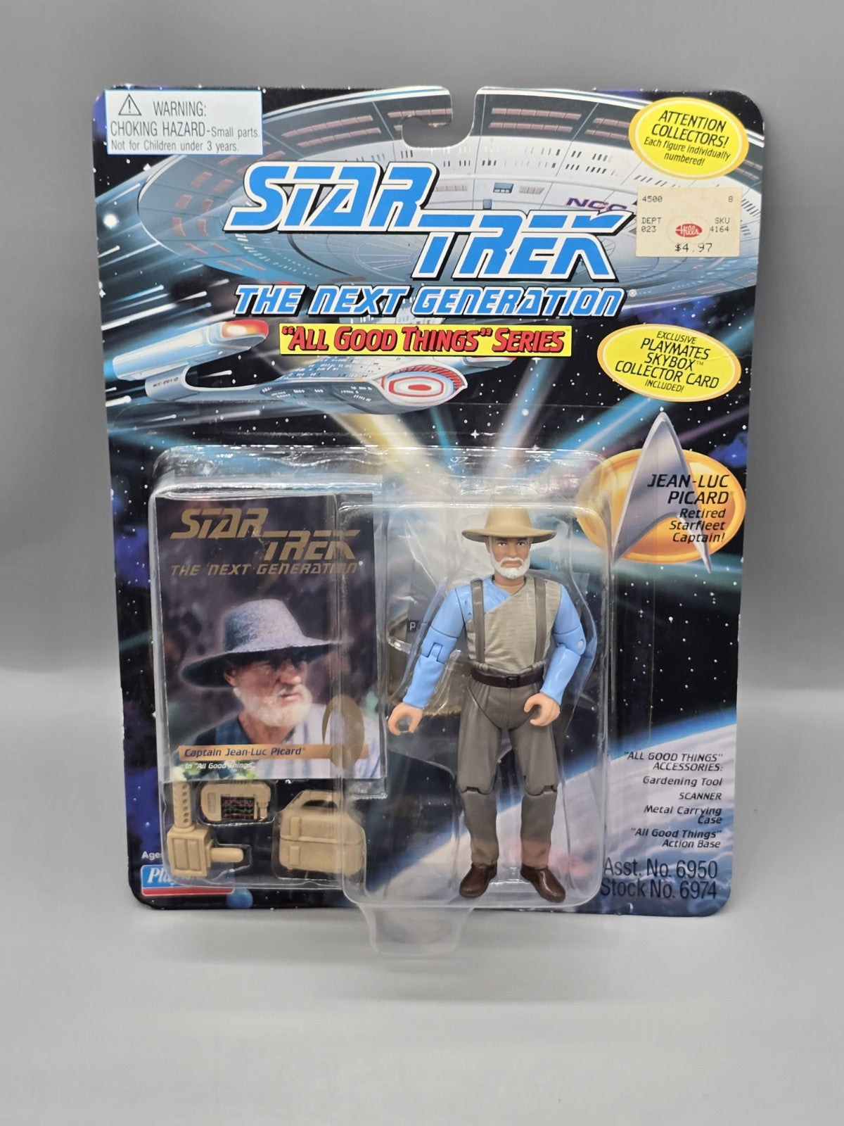 Star Trek TNG All Good Things Retired Jean-Luc Picard Figure NOS 1995