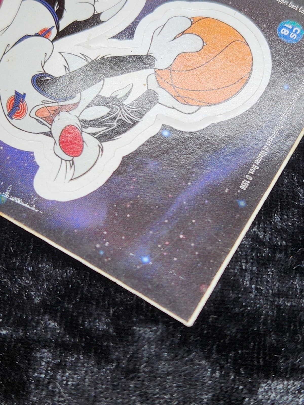 1997 Upper Deck Space Jam Cosmic Showdown CS18 Sylvester Die-Cut Sticker Card...