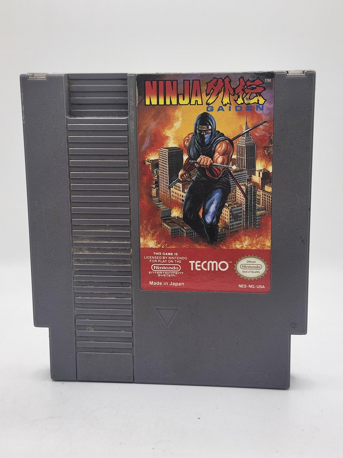 Ninja Gaiden Nintendo NES Game Cartridge Tecmo 1989 Action Adventure Japan