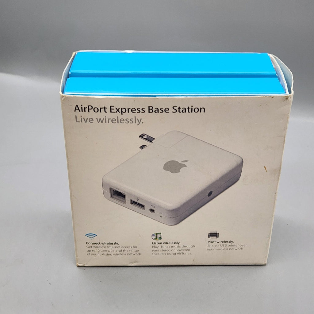 Apple AirPort Express Base Station Router 54 Mbps White Wi-Fi AirTunes Mac PC