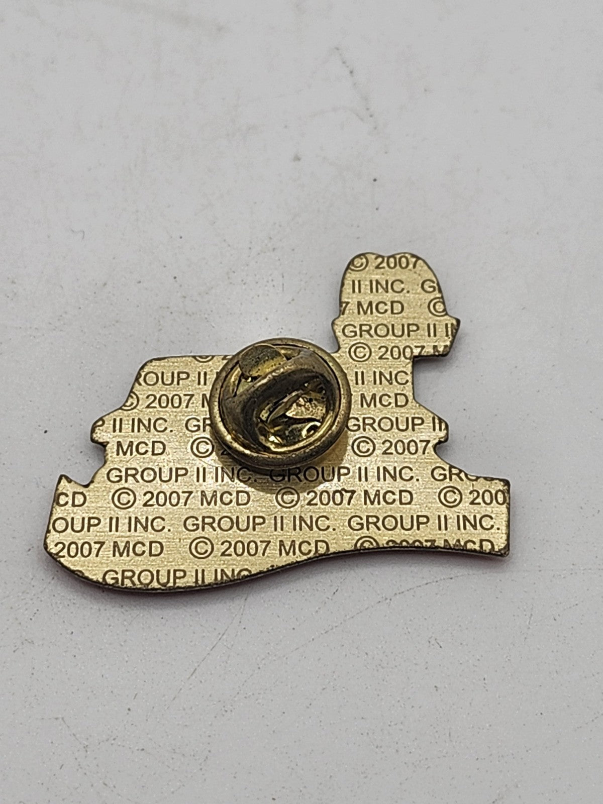 McDonald's Grand Opening Lapel Pin Restaurant Building Enamel 2007 Gold Tone