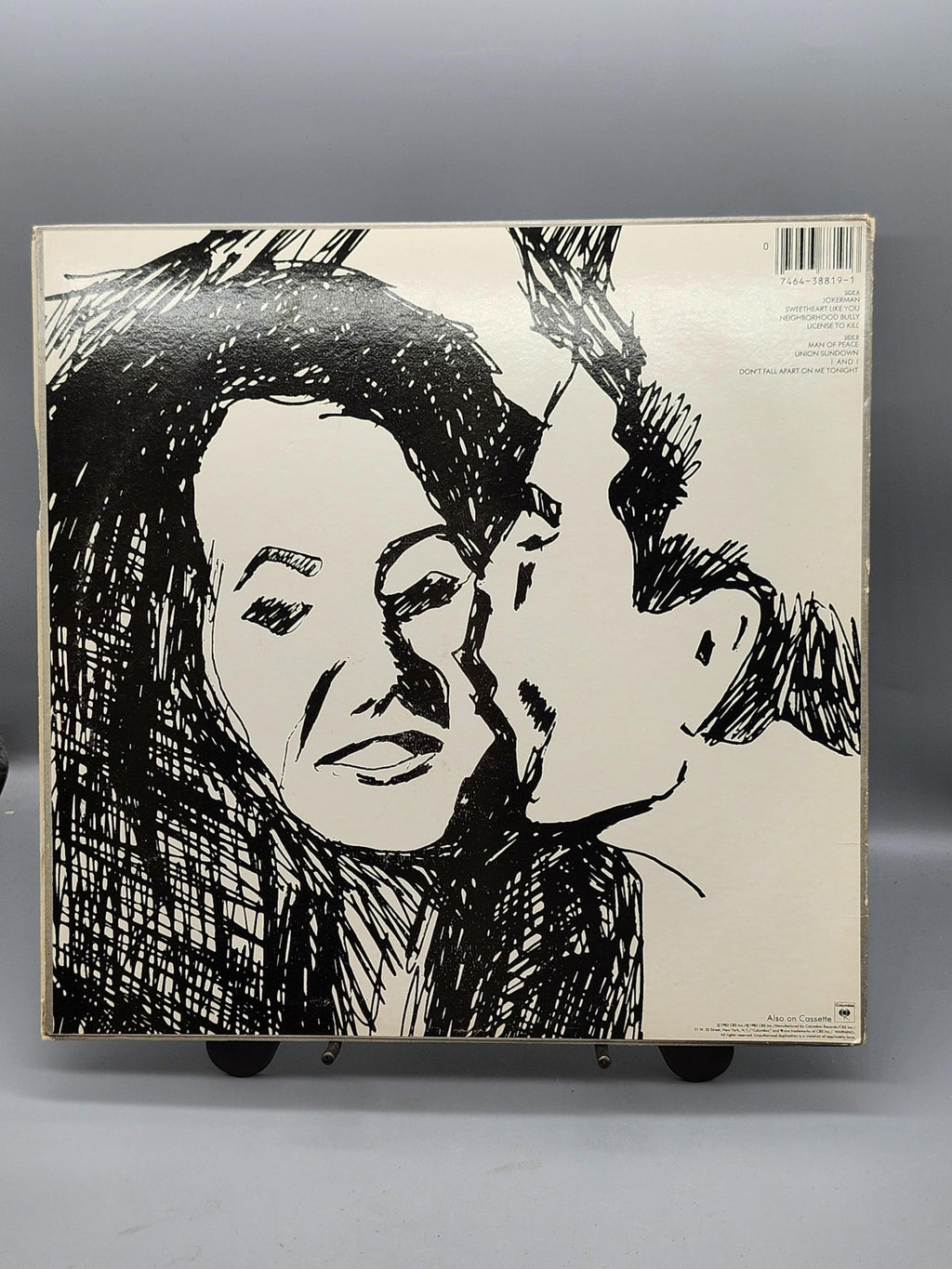 Bob Dylan Infidels 12" Black Vinyl LP 33 RPM 1983 Columbia Folk Rock USA Album