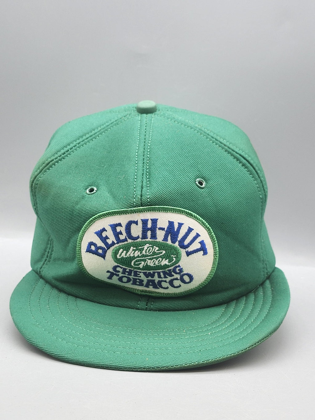 Vintage Adver-Togs Beech-Nut Hat Cap Snap Back Mens One Size Green Foam 80s