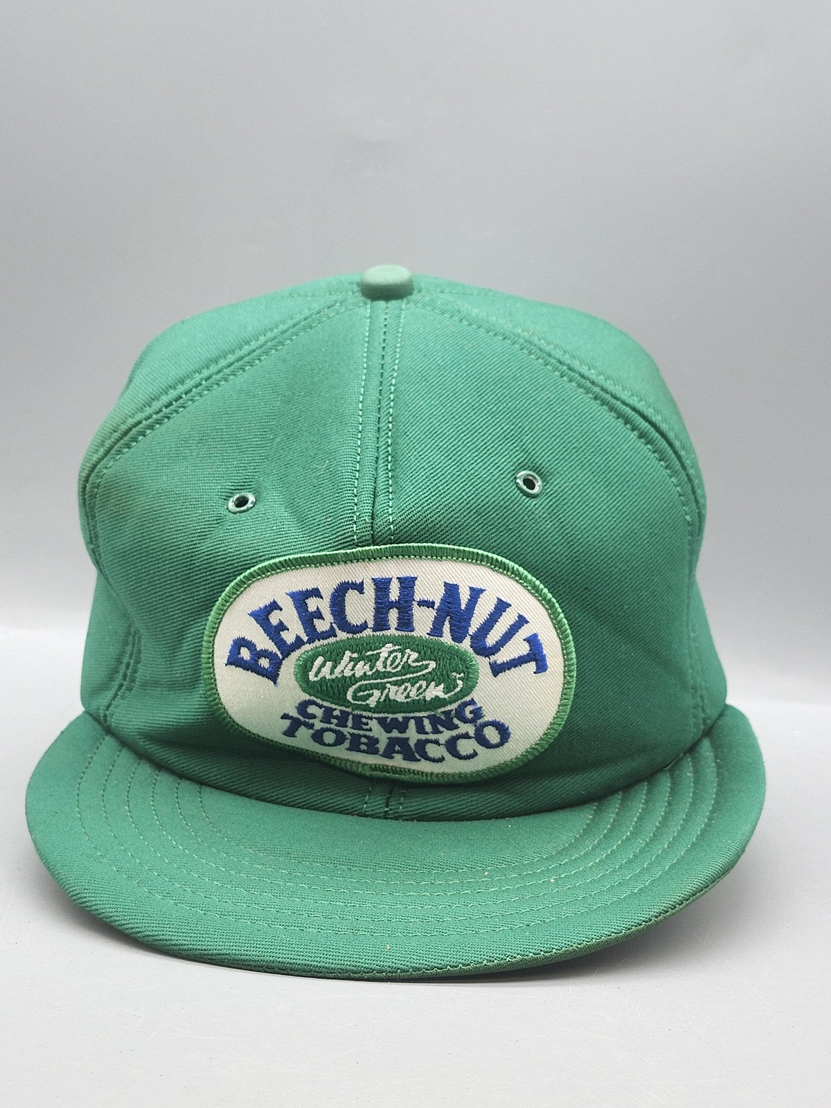 Vintage Adver-Togs Beech-Nut Hat Cap Snap Back Mens One Size Green Foam 80s