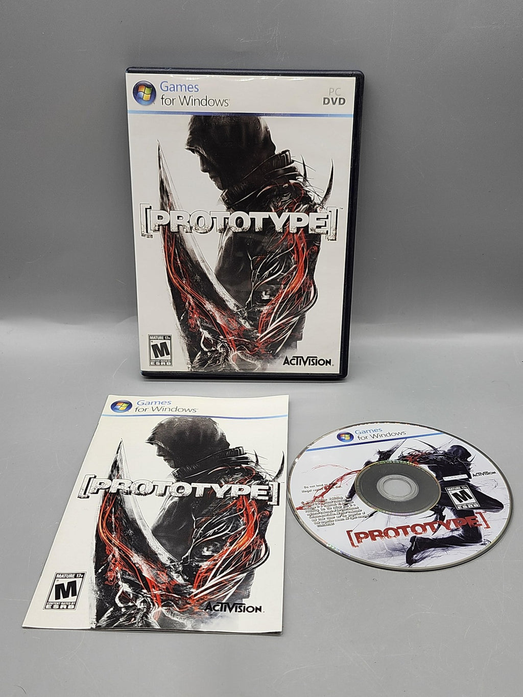 Prototype PC Windows DVD Game Manual Activision M 2009 Action Adventure
