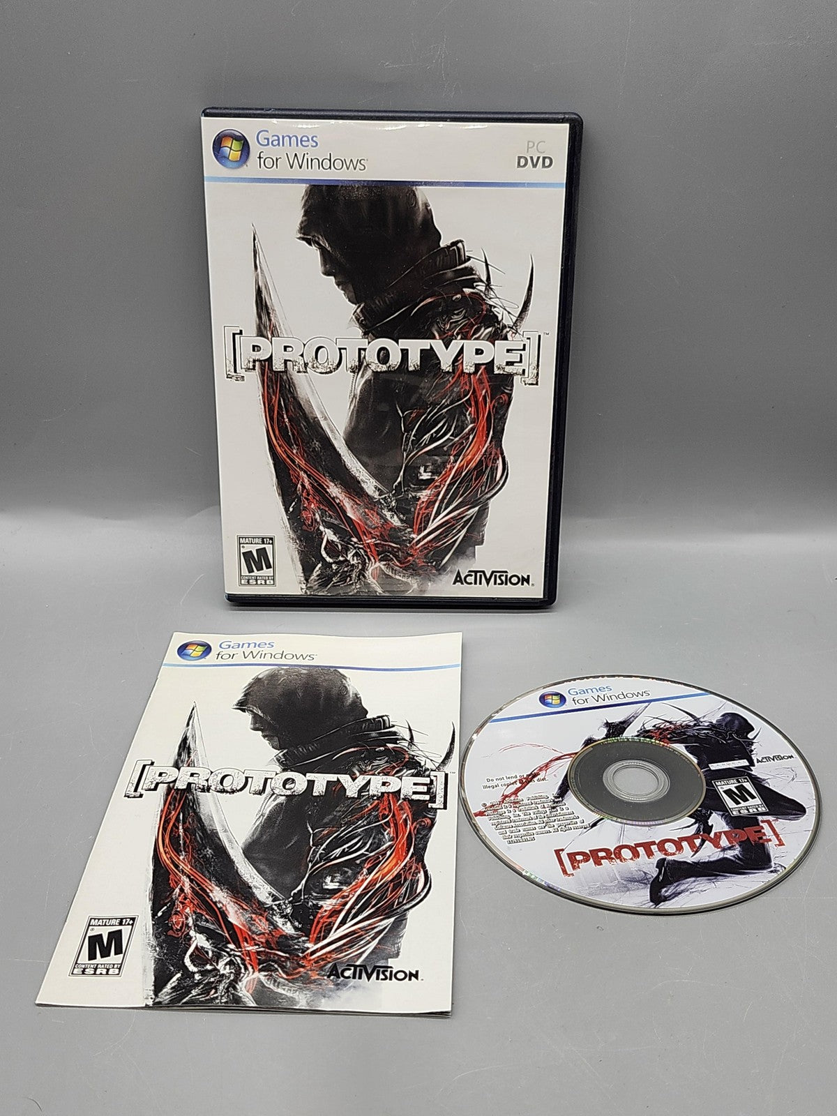 Prototype PC Windows DVD Game Manual Activision M 2009 Action Adventure