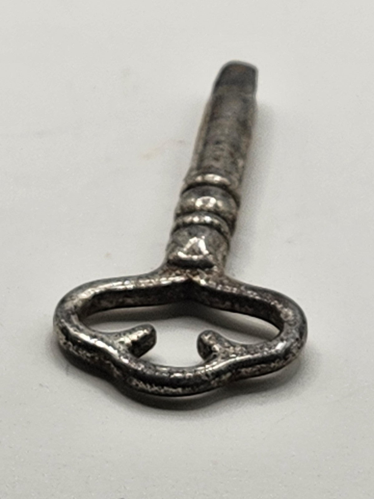 Vintage Clock Winding Key Small Silver Tone Metal Clock Repair Tool Decor