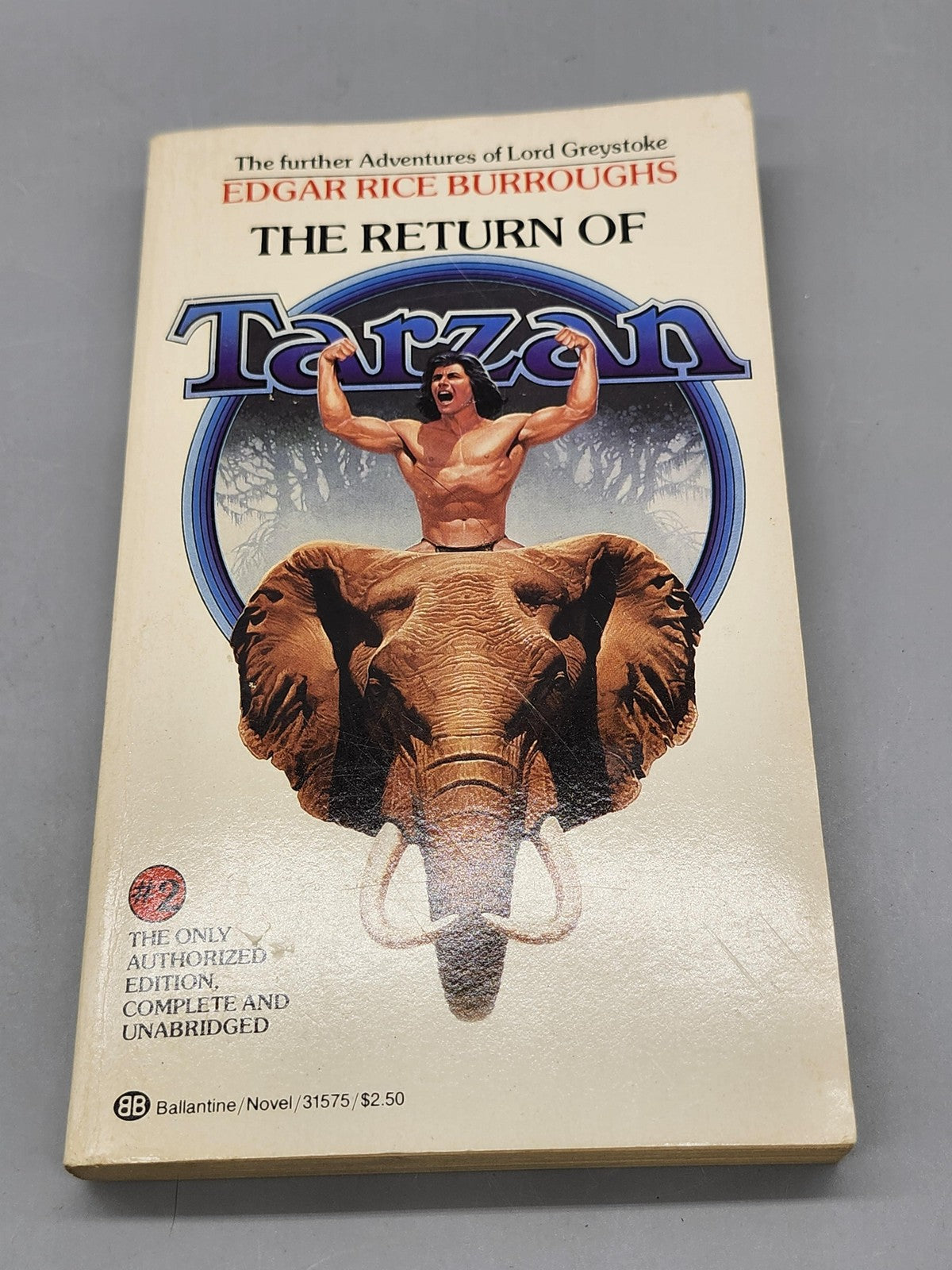 Vintage The Return Of Tarzan Edgar Rice Burroughs Cream PB Ballantine USA 1984