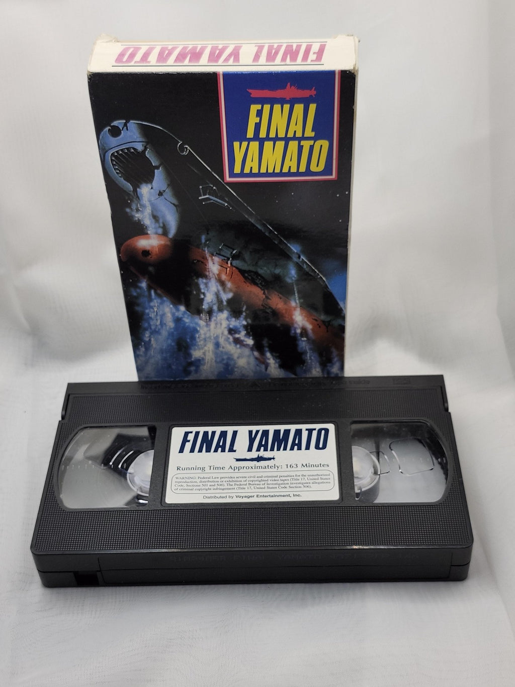 Vintage Final Yamato VHS Tape Voyager Anime Sci-Fi Subtitled 163 Min USA Movie