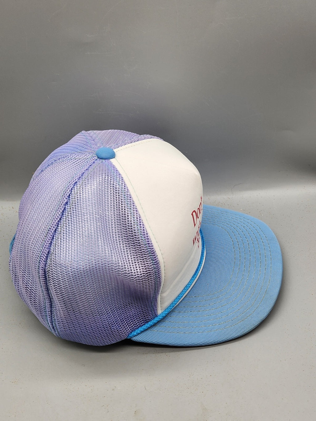 Vintage Don’t Mess With Texas Trucker Hat Cap Hanes Mesh Snapback Made In Korea