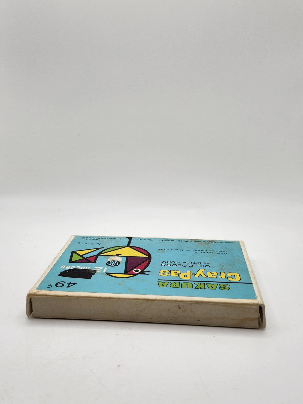 Vintage Sakura Cray-Pas Oil Pastels 12 Color Art Set Boxed Multicolor Japan