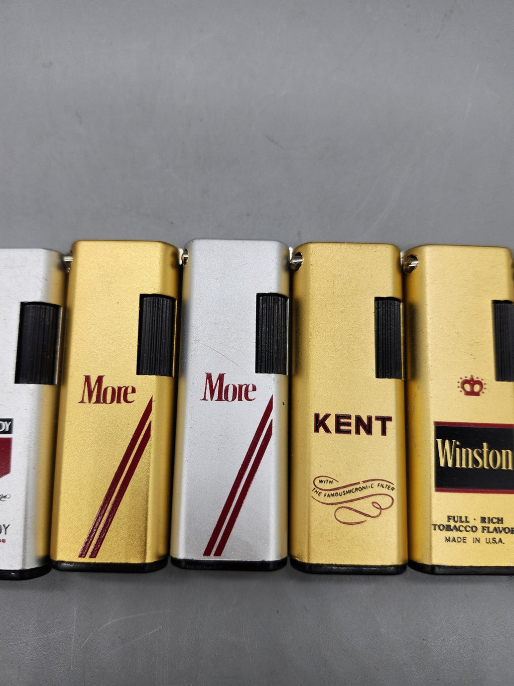 Vintage Cigarette Advertising Lighters Lot 8 Salem Viceroy More Kent Winston