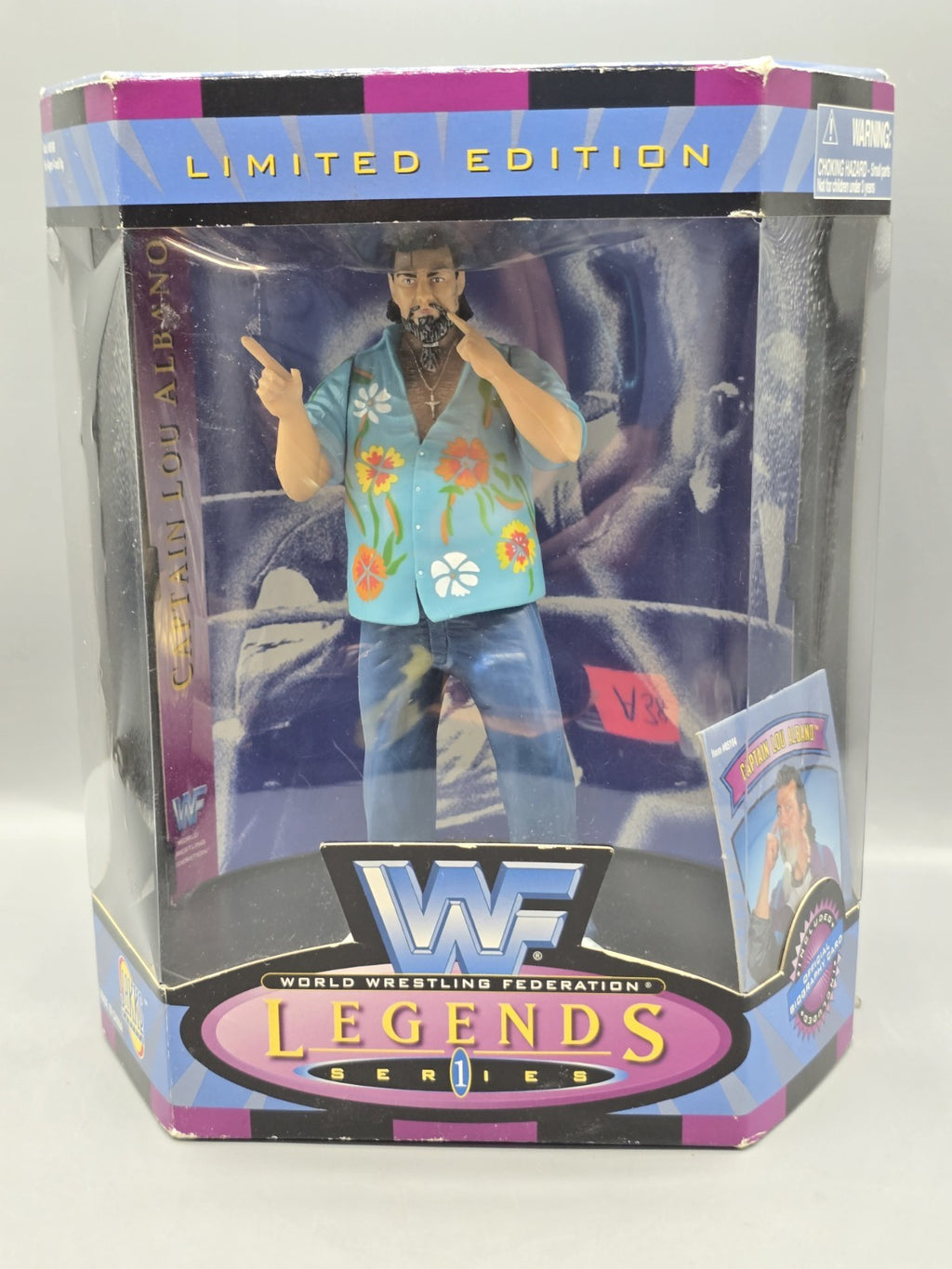 WWF Legends Series 1 Captain Lou Albano Limited Edition Figure Boxed Jakks