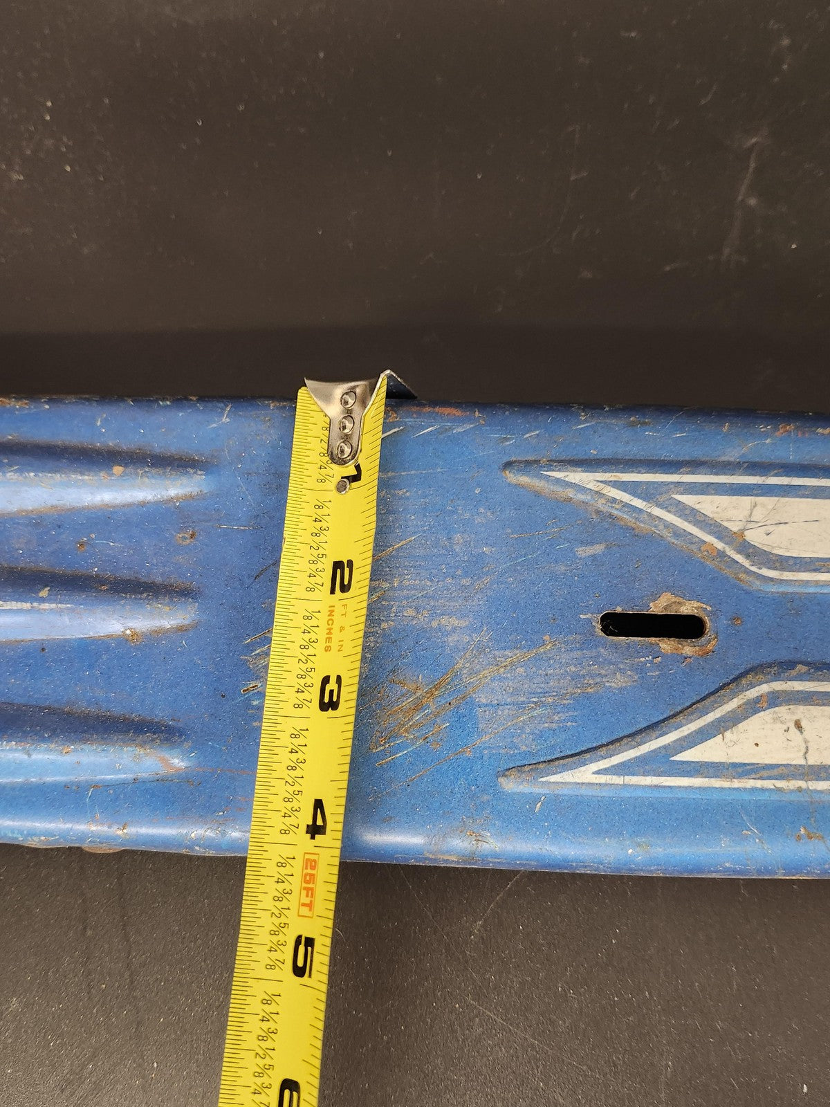Vintage Blue Bicycle Chain Guard 20 In Metal Cruiser City Bike Retro Chainguard