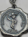 Vintage Cardenal Mendoza Sanchez Romate Medal Fob Silver Spain Jerez Distillery