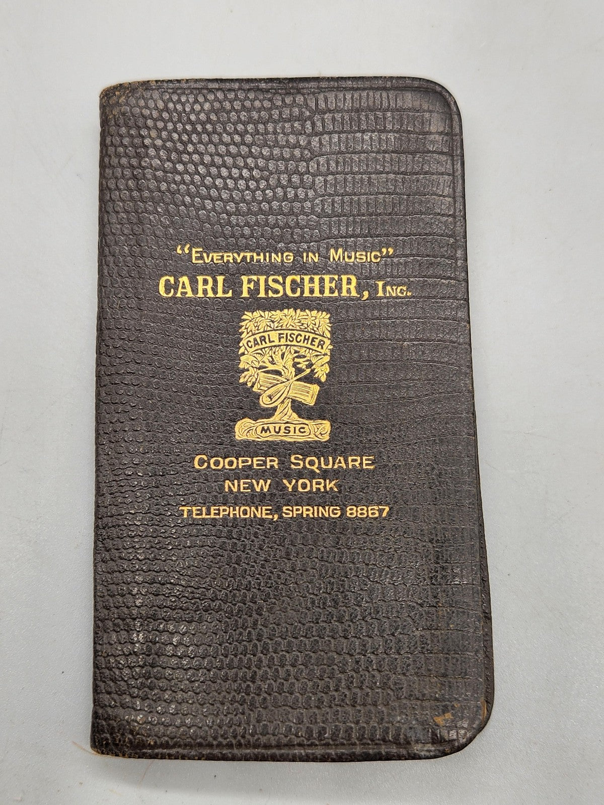 Vintage 1928 Carl Fischer Pocket Diary Brown Cooper Square New York Music