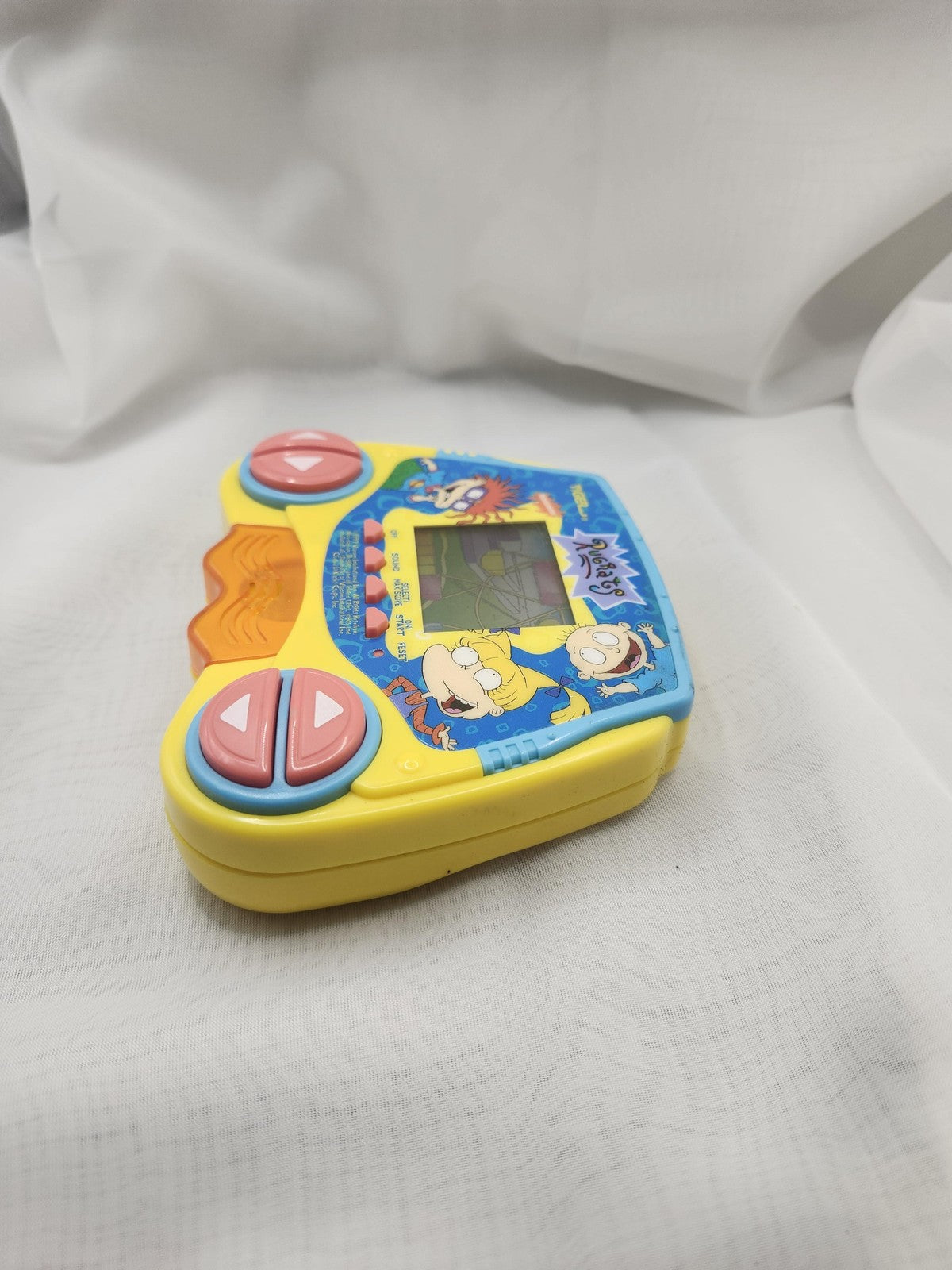 Vintage 1997 Tiger Rugrats Nickelodeon Electronic LCD Handheld Video Game Yellow