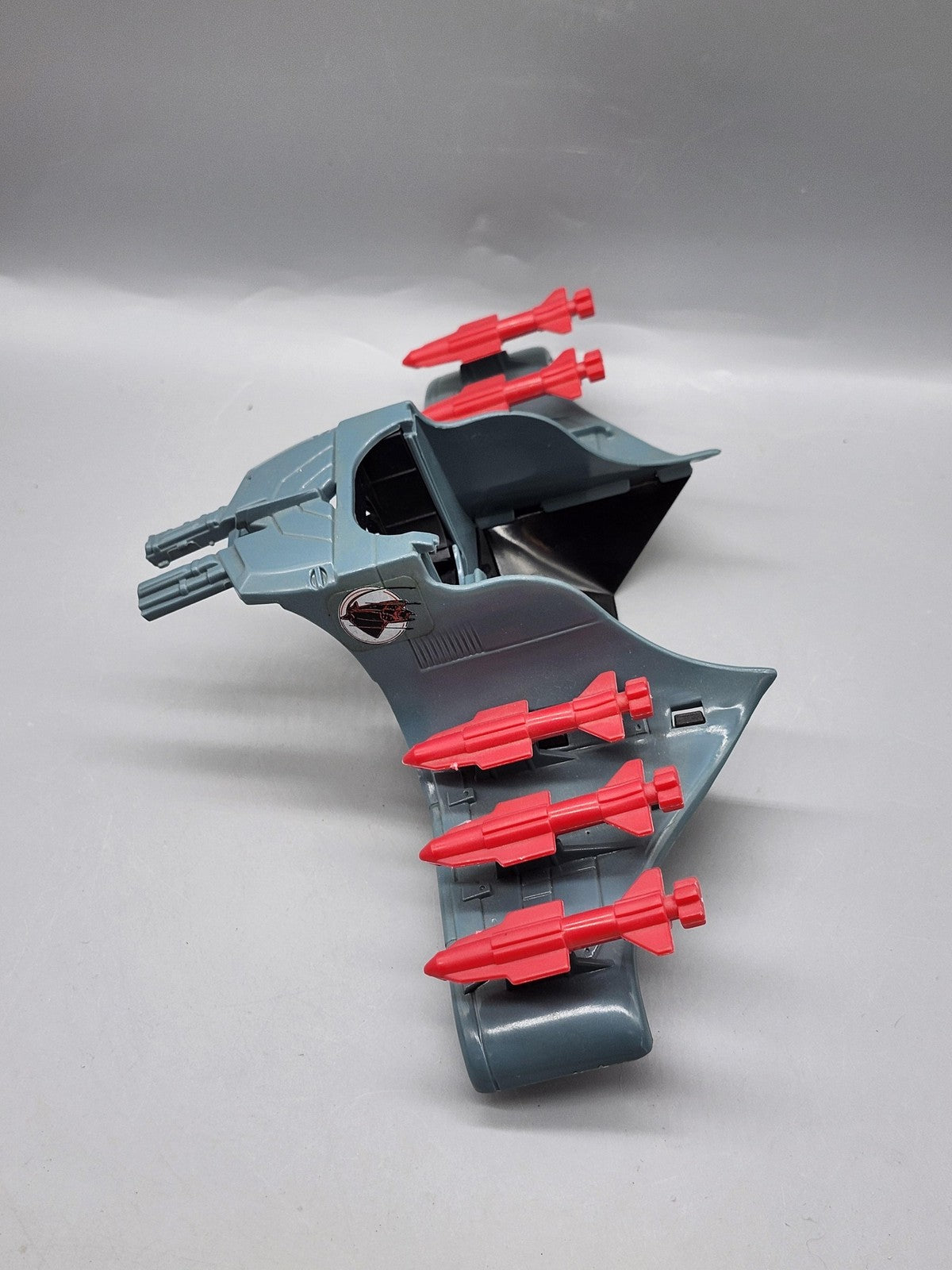 Vintage G.I. Joe Cobra Commander Glider Playset Part Hasbro Gray Toy Loose