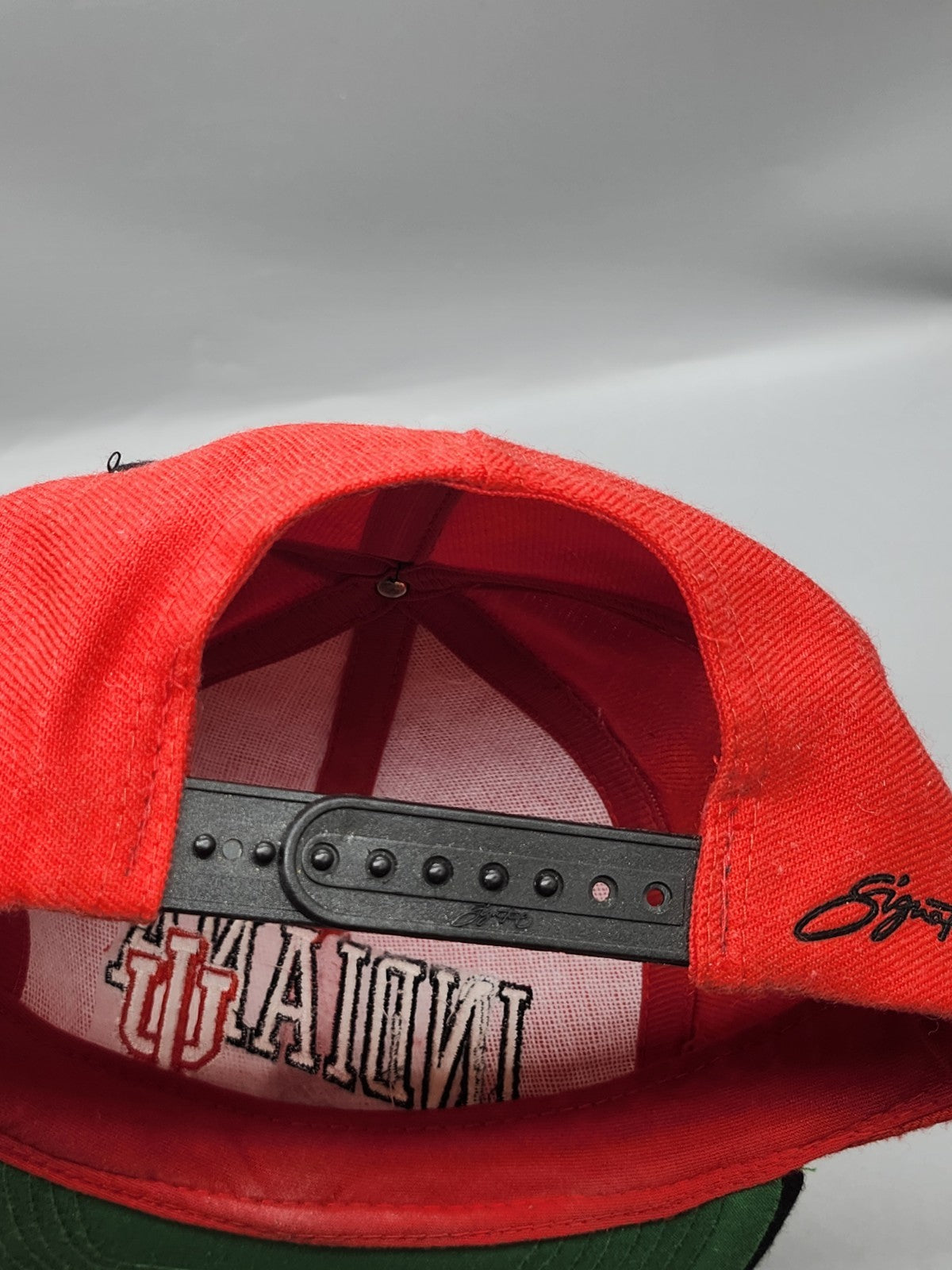 Vintage Indiana Hoosiers IU Script Snapback The Signature Designer Award Hat