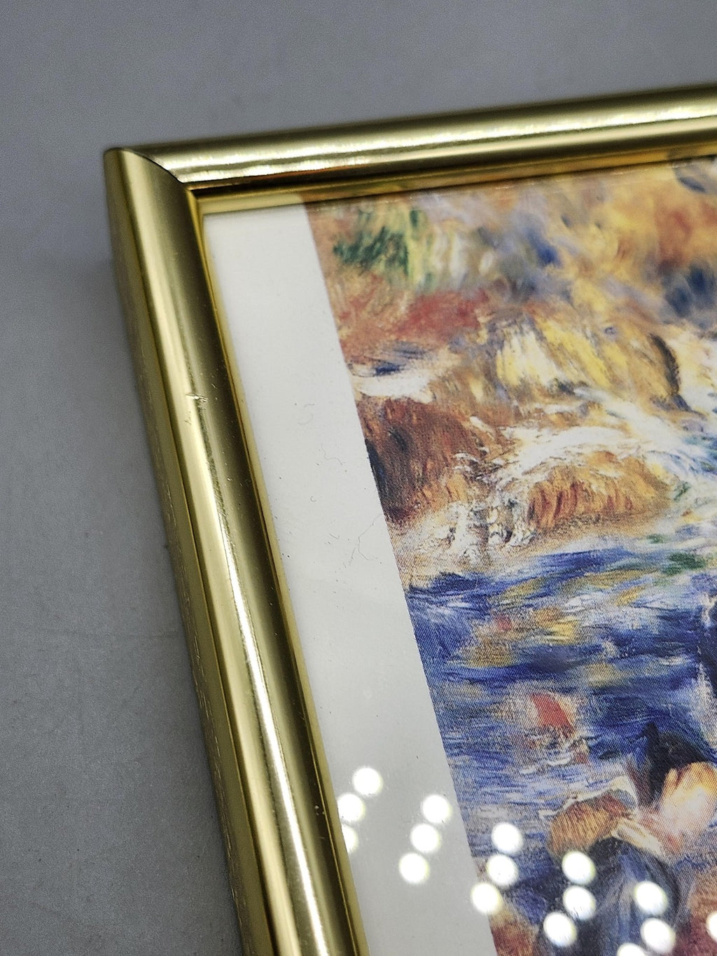 Vintage Renoir Beach Scene Children Small Framed Print 1994 Art Gallery Ontario