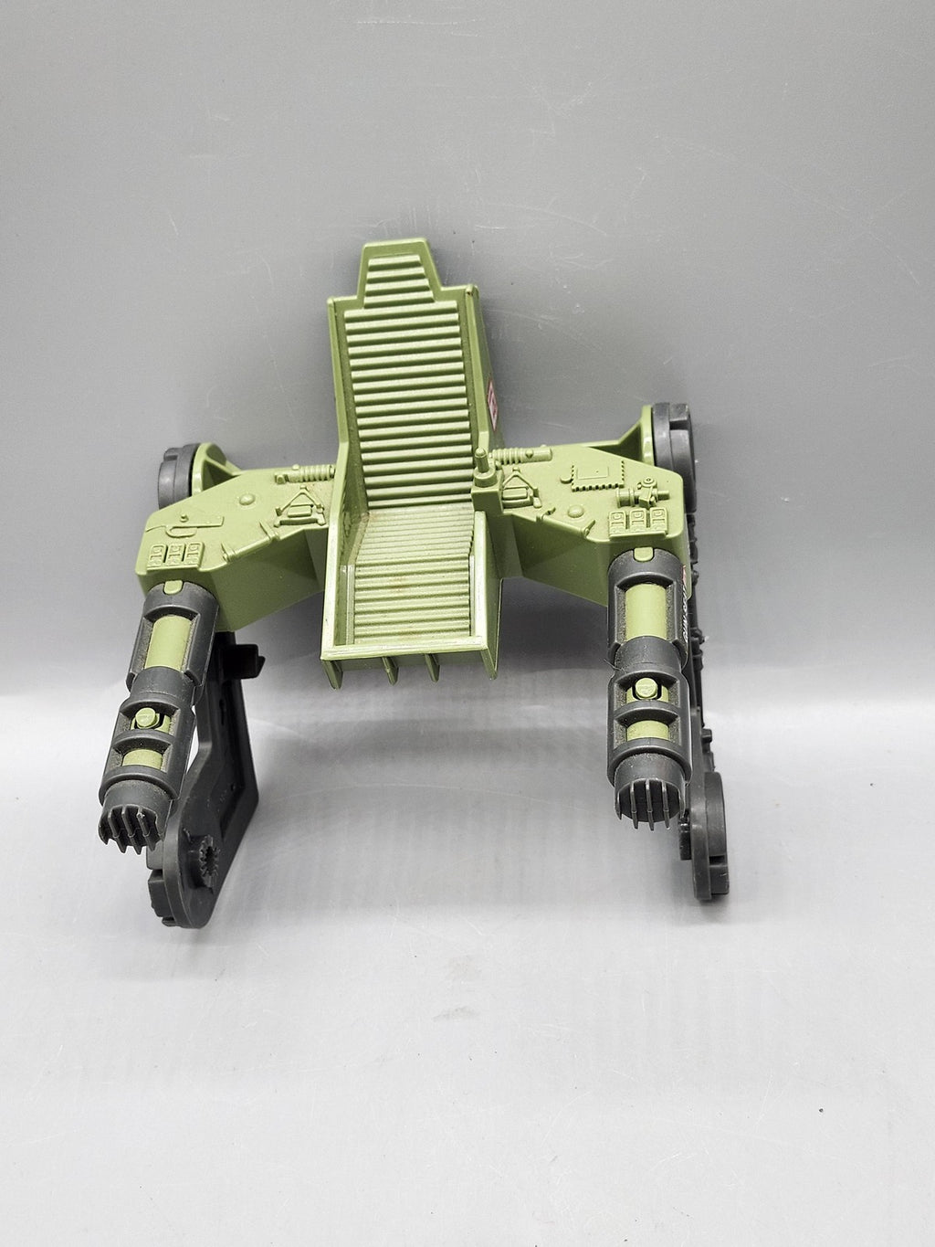 Green Gun Seat Accessory Plastic Toy Action Figure Military Loose Dual Cannon