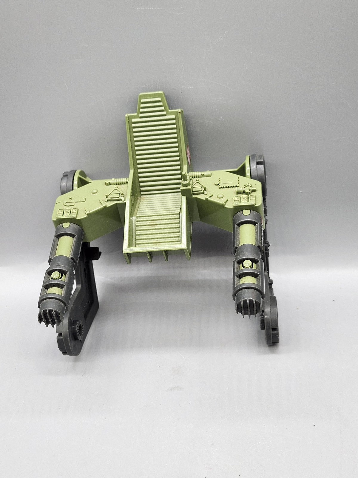 Green Gun Seat Accessory Plastic Toy Action Figure Military Loose Dual Cannon