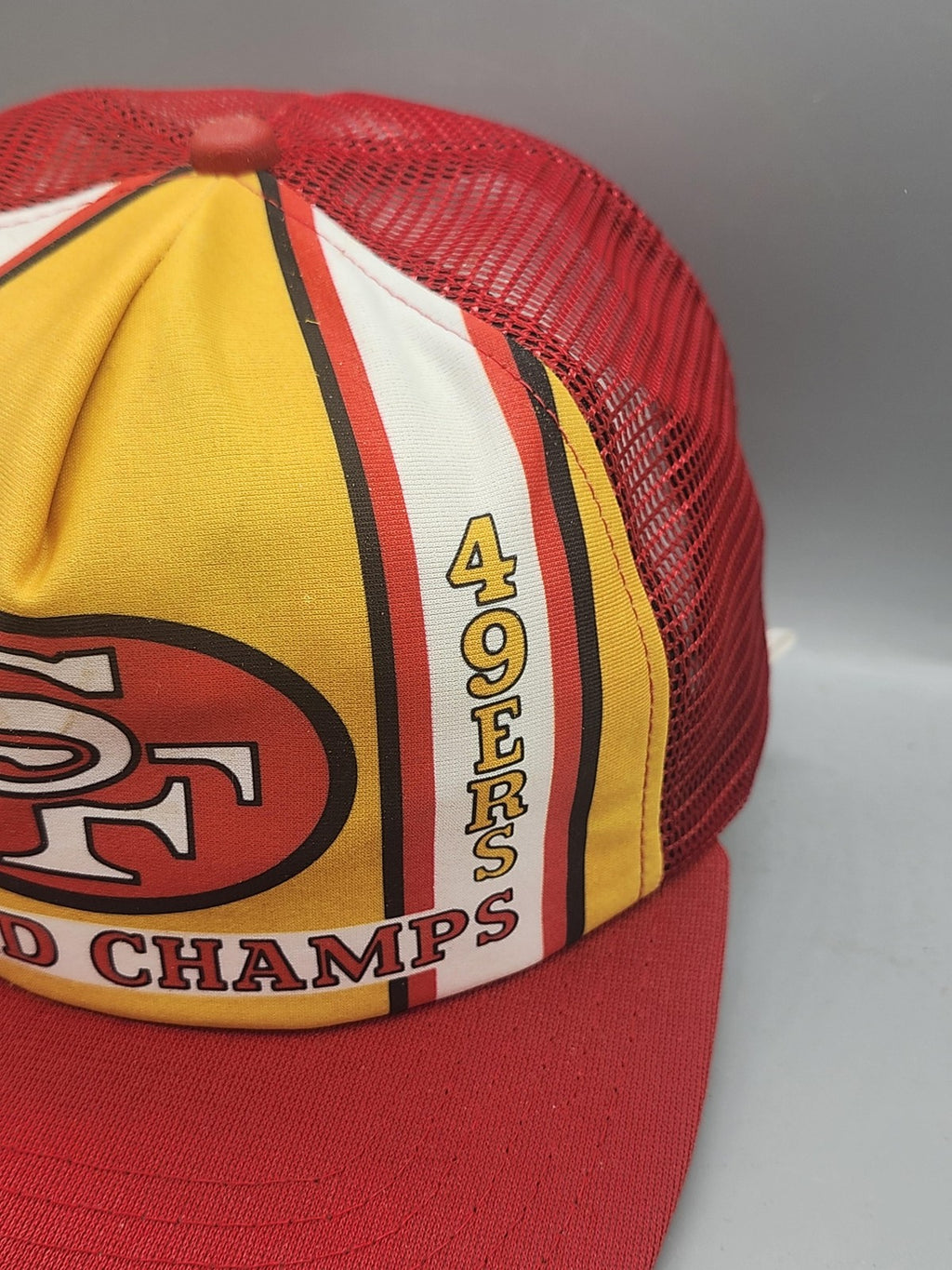 Vintage San Francisco 49ers Hat Cap Snap Back NFL Champs One Size New Era Red